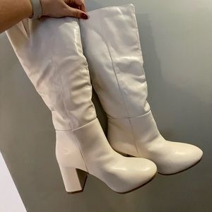 Altar’d State White Heeled Boots Mariana GoGo Boots 7.5